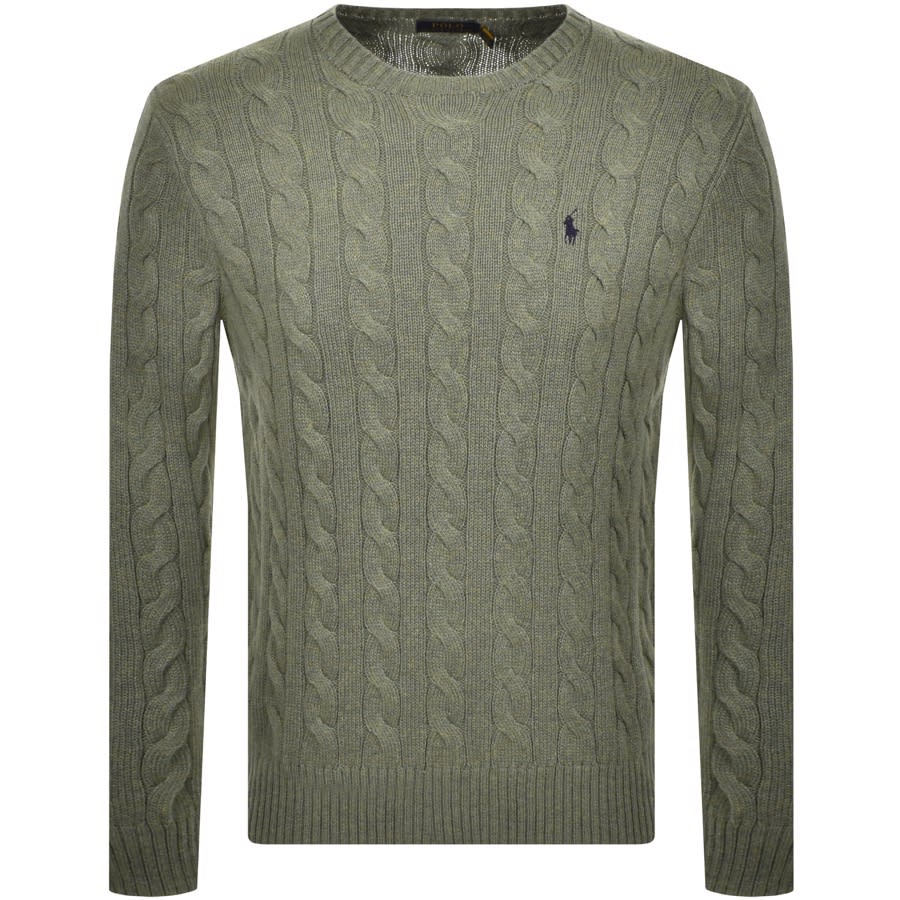 Alternative Image for ProductRalph Lauren Driver Crew Neck Knit Jumper Green1